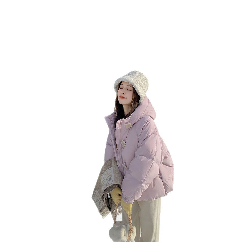 Angora‑Roter, lockerer Kurzmantel | LuxeStyle