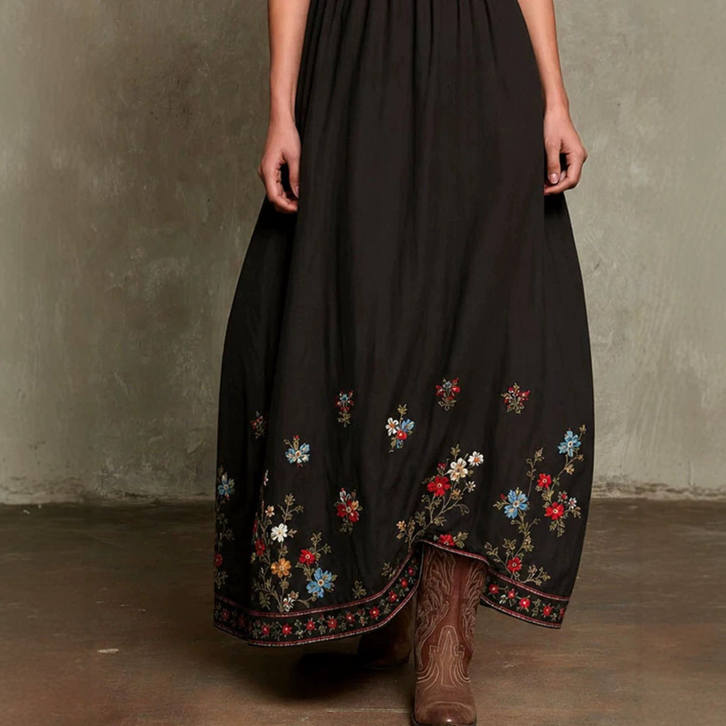 Elegantes Neckholder-Kleid mit Blumenmuster