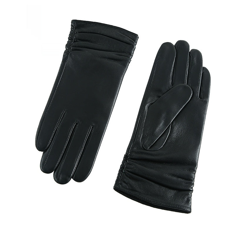 Warme Lederhandschuhe für Damen