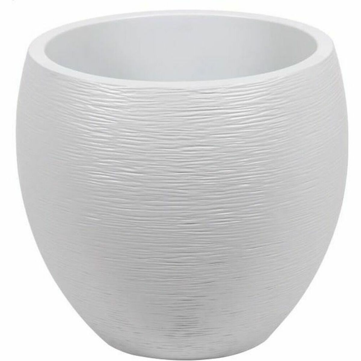 Runder Blumentopf Weiss Ø50 – Zeitlose Eleganz für Ihr Zuhause.
