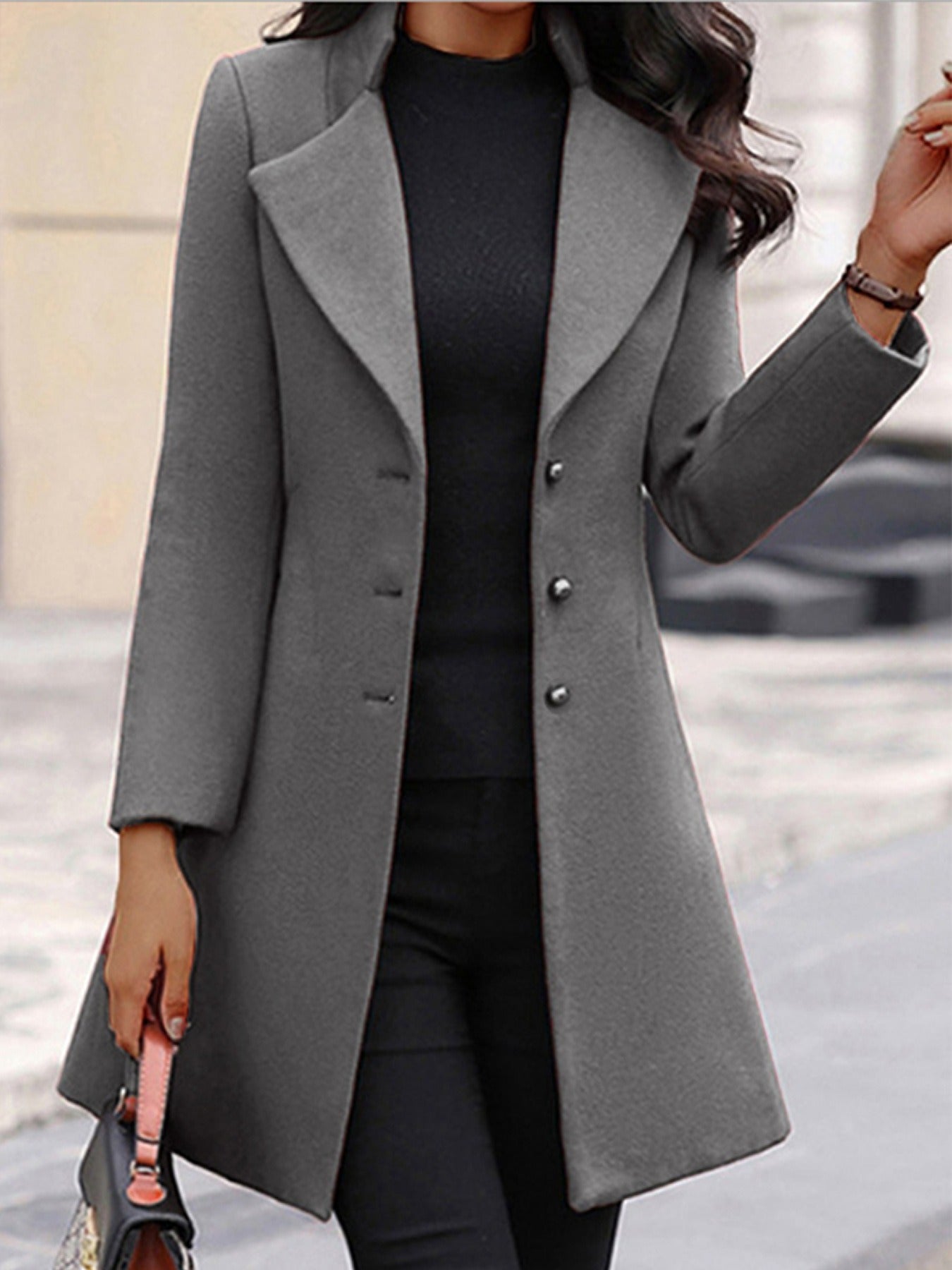 Eleganter Wollmantel für Damen