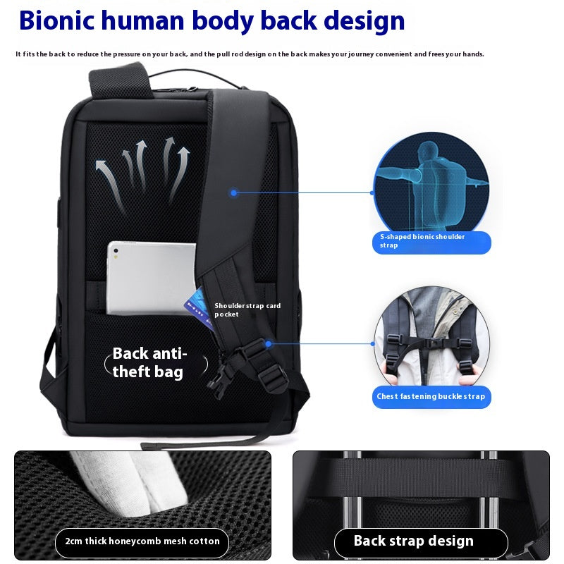 Business-Rucksack für Herren, 15.6 Zoll – Bild 6 | LuxeStyle