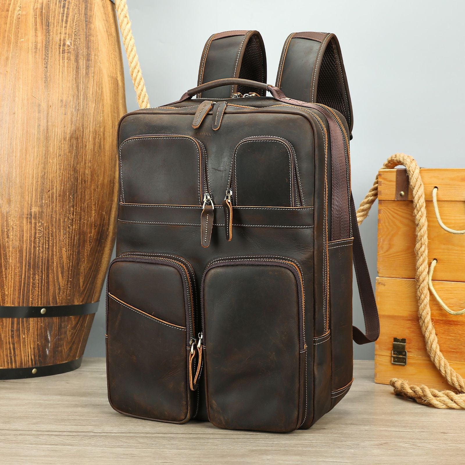 Lederrucksack «Outdoor» – Ansicht 6