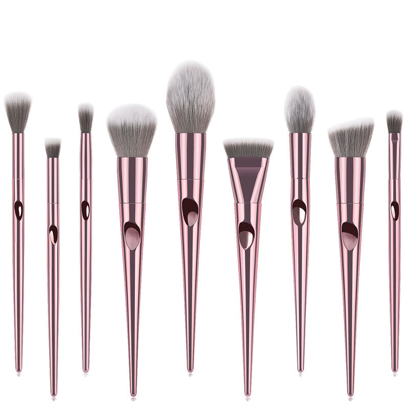 10 Make-up Pinsel mit langem Stiel