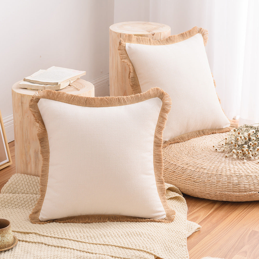 Nordic Style Kissenbezug aus Baumwolle und Leinen – Bild 9 | LuxeStyle
