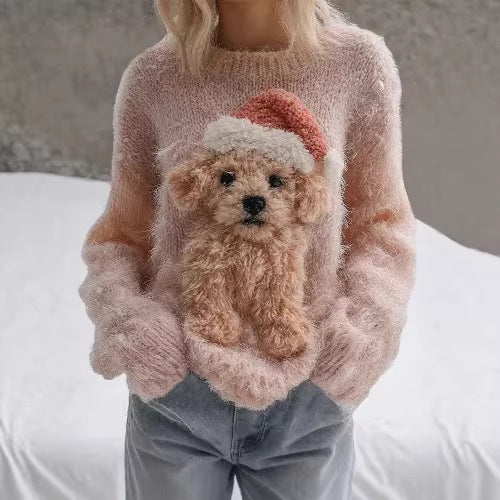 Vintage Jacquard Weihnachtspullover