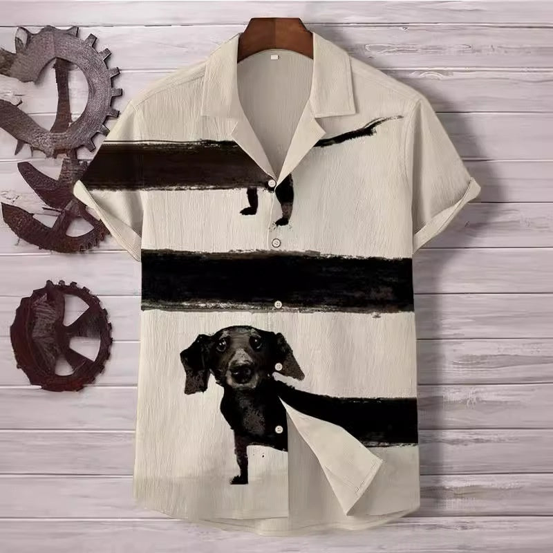 Trendiges Camouflage Cardigan-Shirt mit 3D-Print | LuxeStyle
