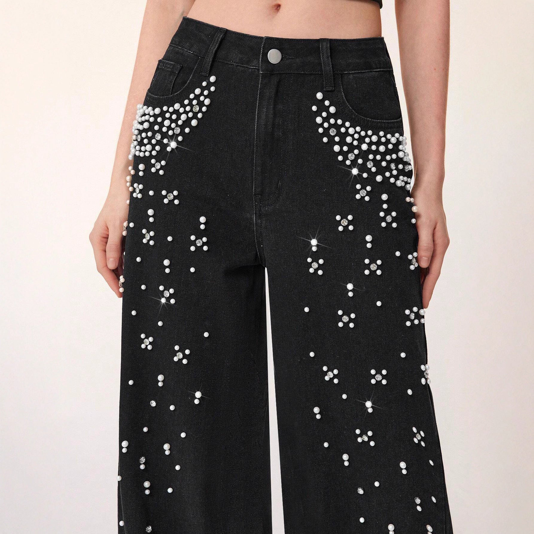 Casual Jeans mit geraden Beinen und schlankmachender Passform