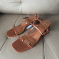 Elegante High-Heel Sandalen mit eckiger Spitze