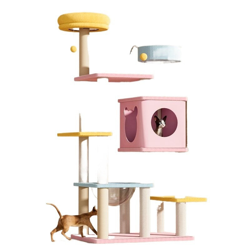 Macaron Katzenbaum MKL-3: Kletterturm & Bett