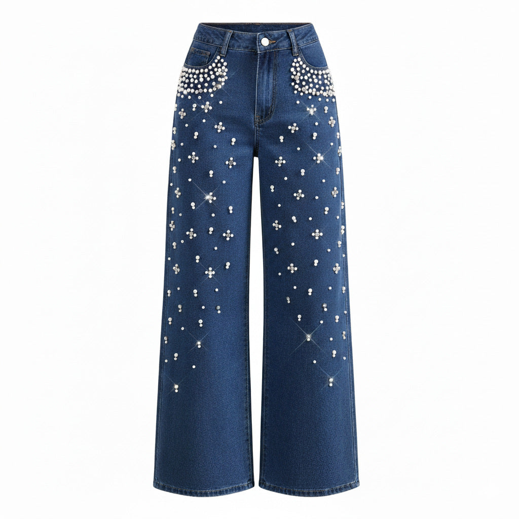 Casual Jeans mit geraden Beinen und schlankmachender Passform
