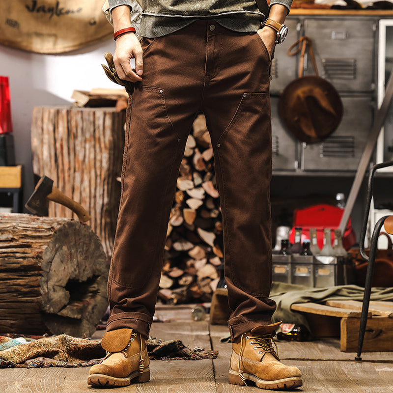 Retro Jeanshose Braun