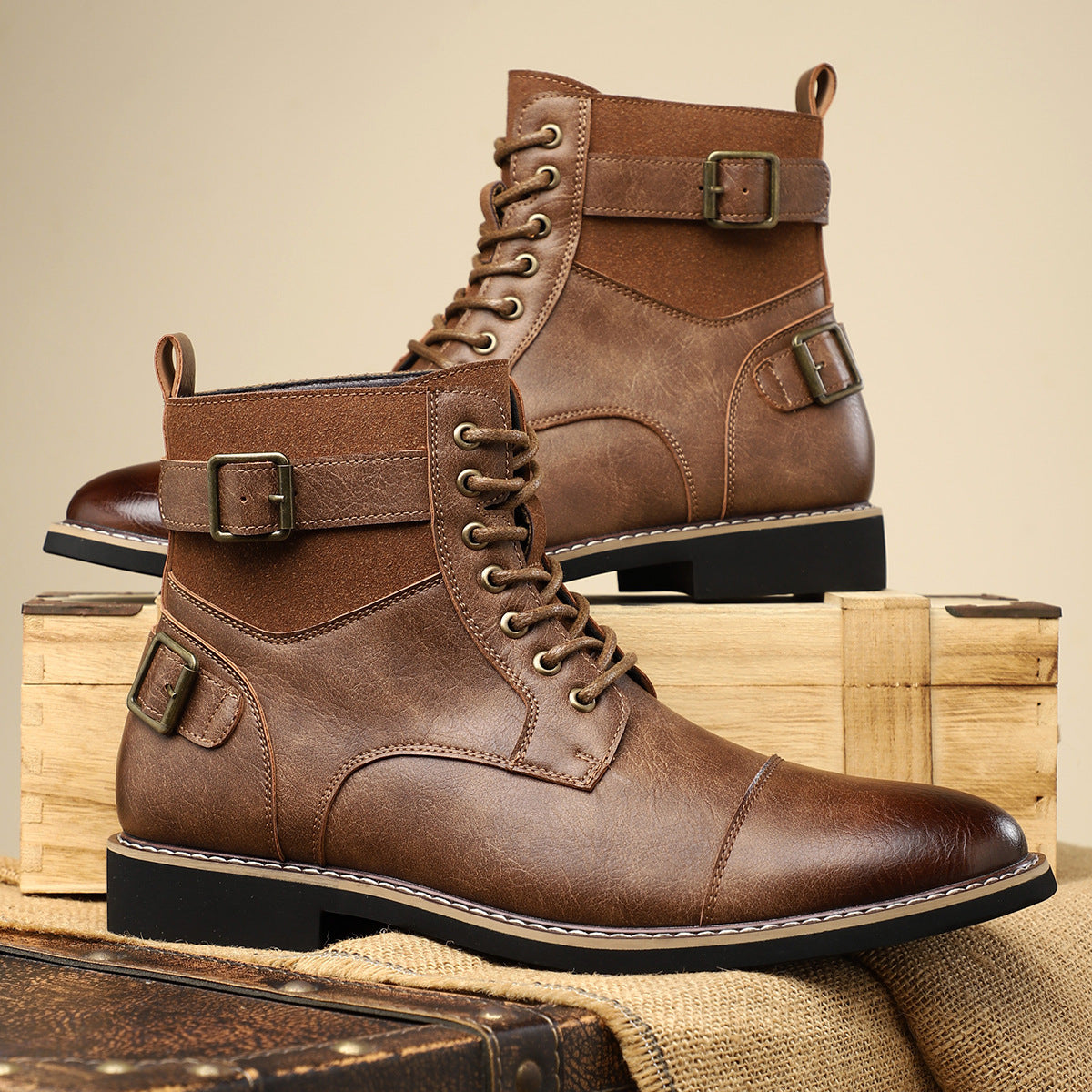 Rutschfeste Retro Martin Boots für Herren