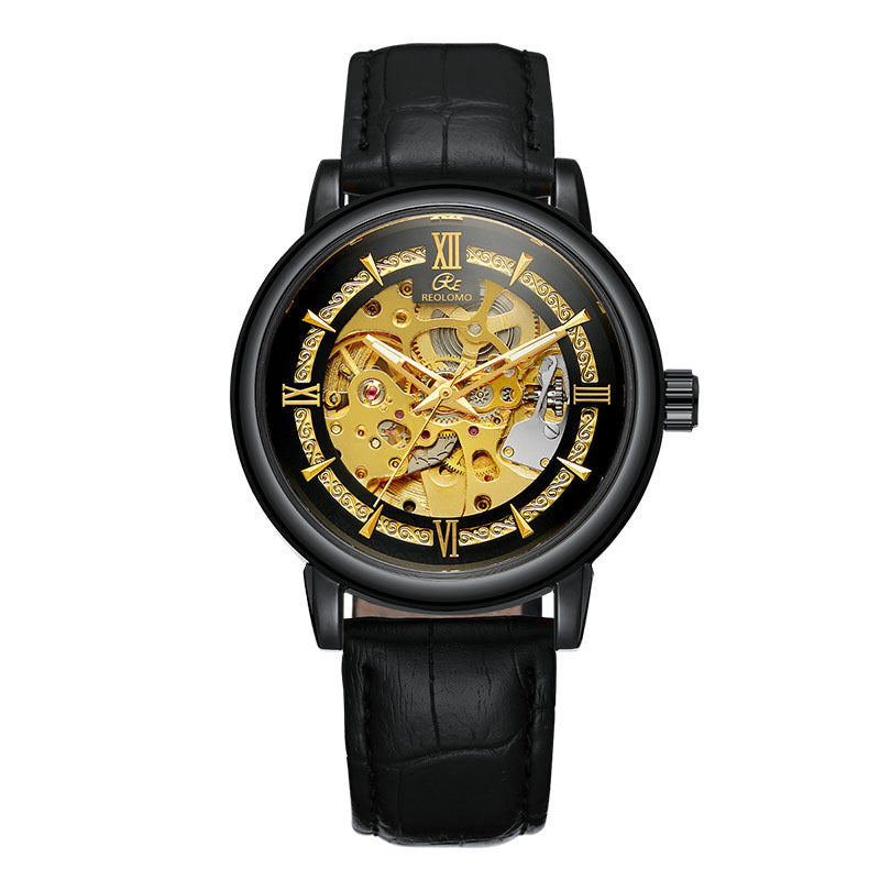 Mechanische Herrenuhr im Skelett-Design