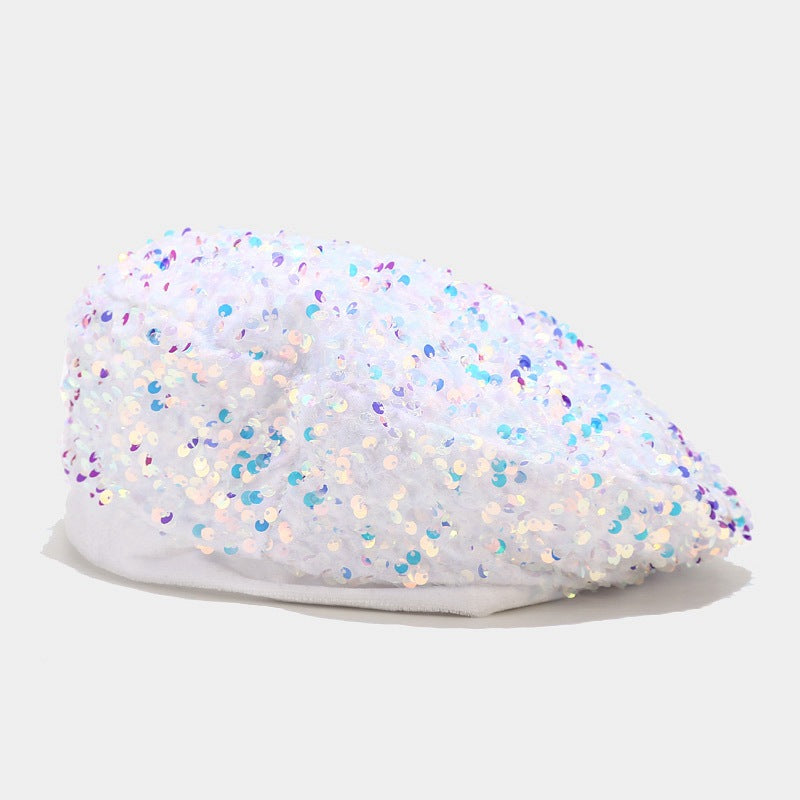Glitzer-Beanie für Damen