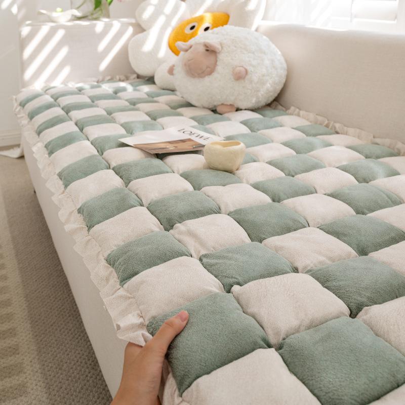Patchwork Sofa-Kissen aus Chenille