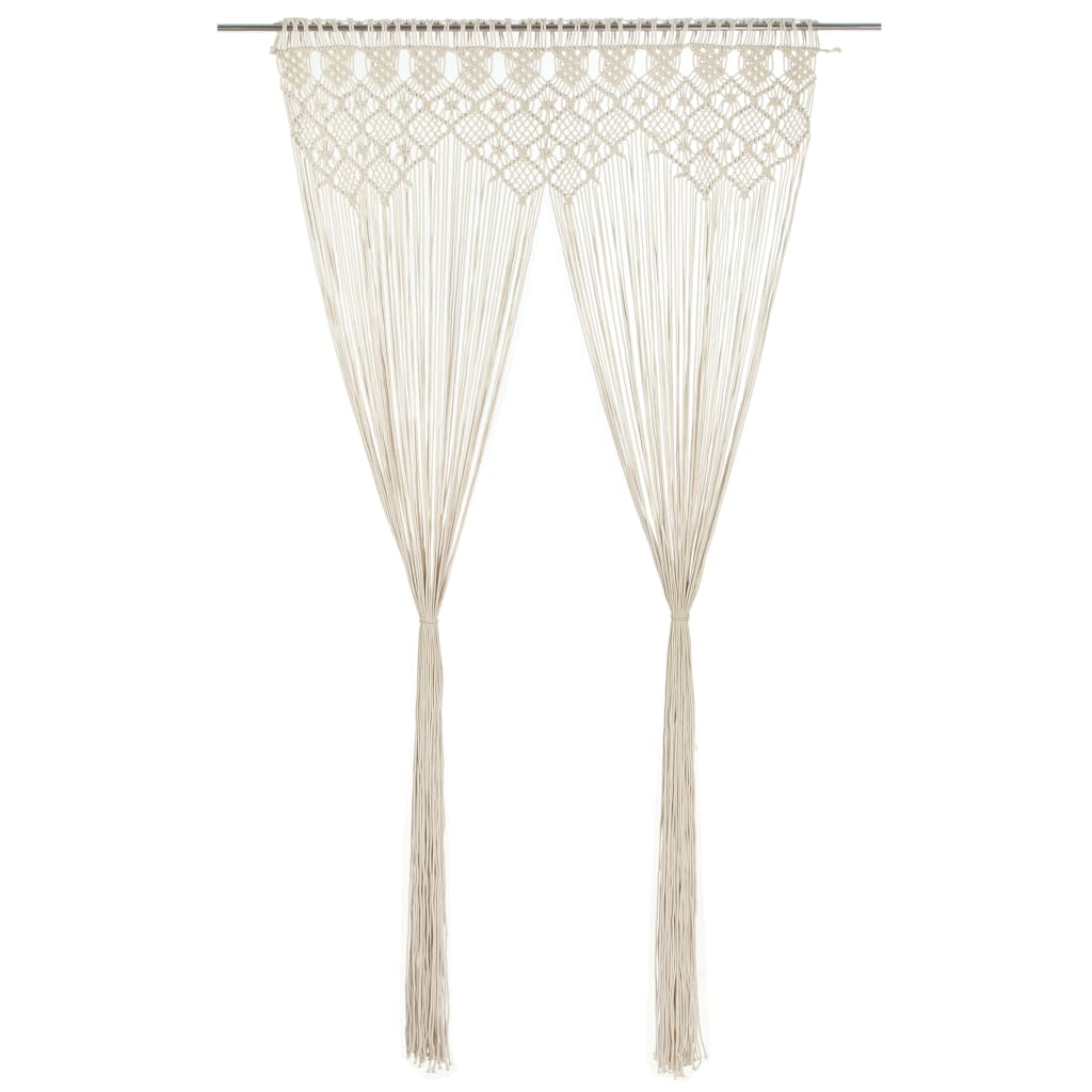 Macrame-Gardine aus Baumwolle