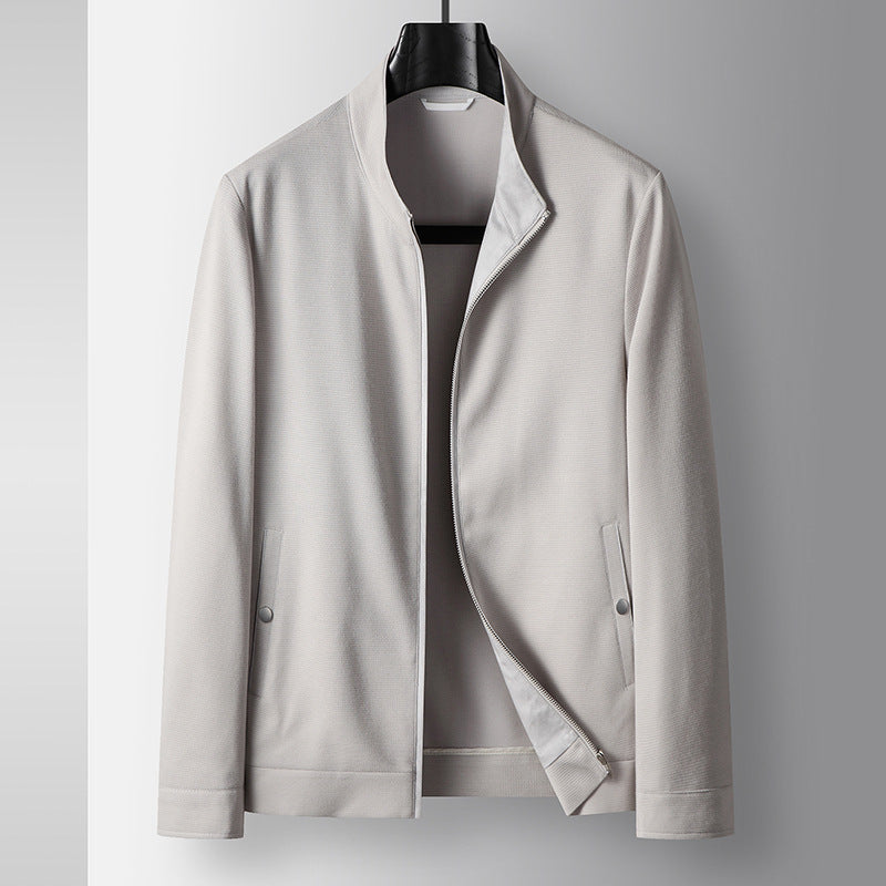 Herren-Jacke mit Stehkragen & Reißverschluss