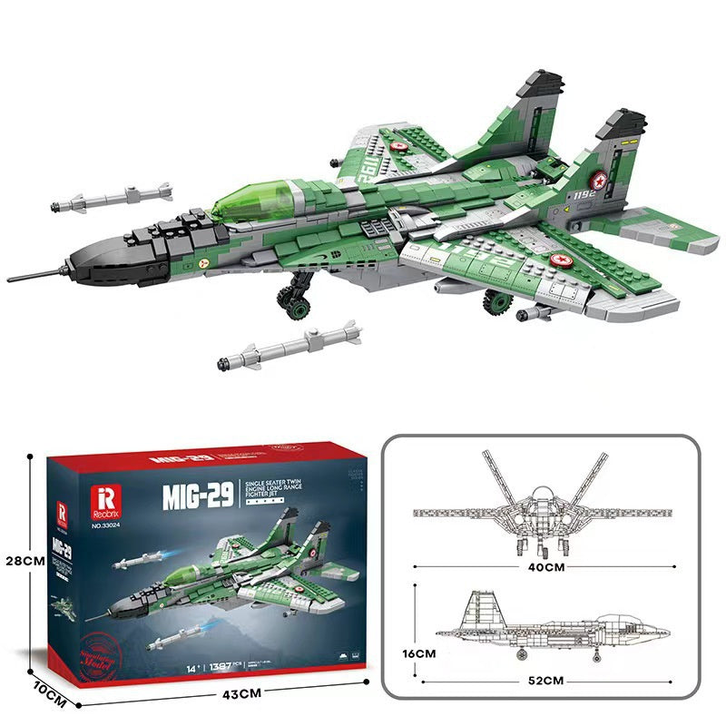 Militär Jet Bausteine Puzzle