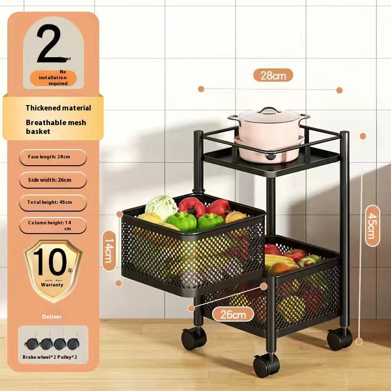 Rollregal für Küche – 3, 4 oder 5 Etagen