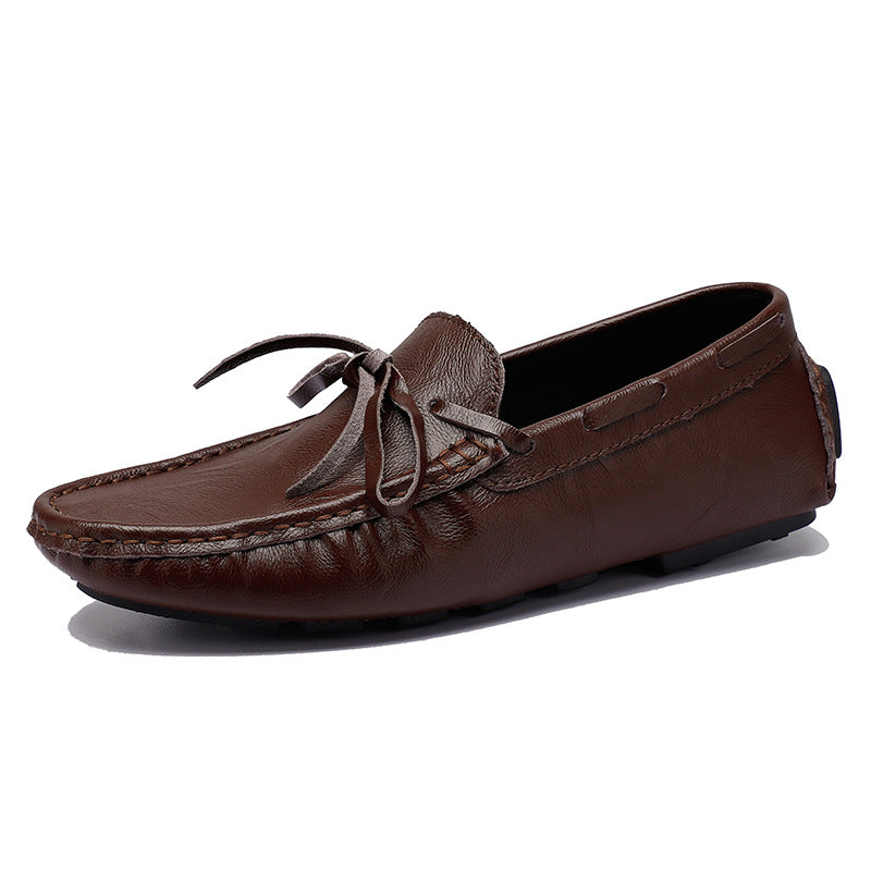 Schwarzes Leder-Sneaker – Bild 6 | LuxeStyle