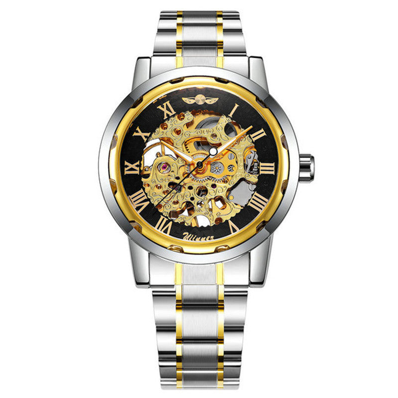 Business / Freizeit Gold Hohlraum-Mechanische Uhr