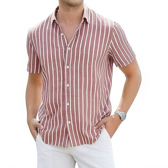 Herren Slim-Fit Hemd Leicht