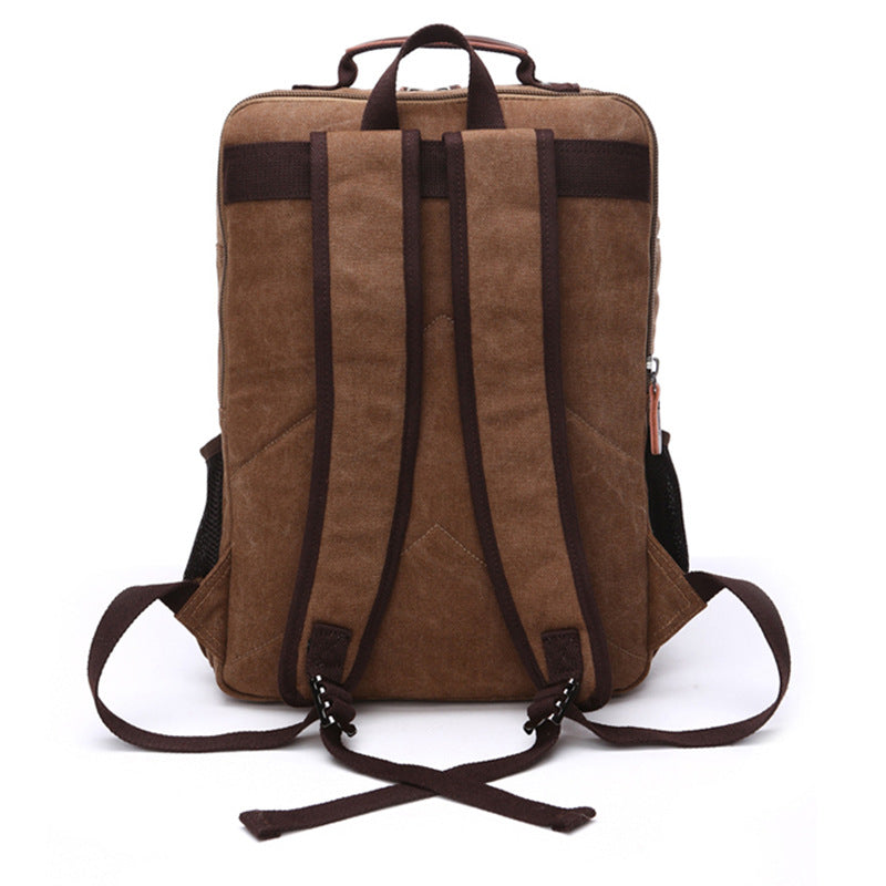 Retro-Rucksack aus Canvas – Bild 9 | LuxeStyle