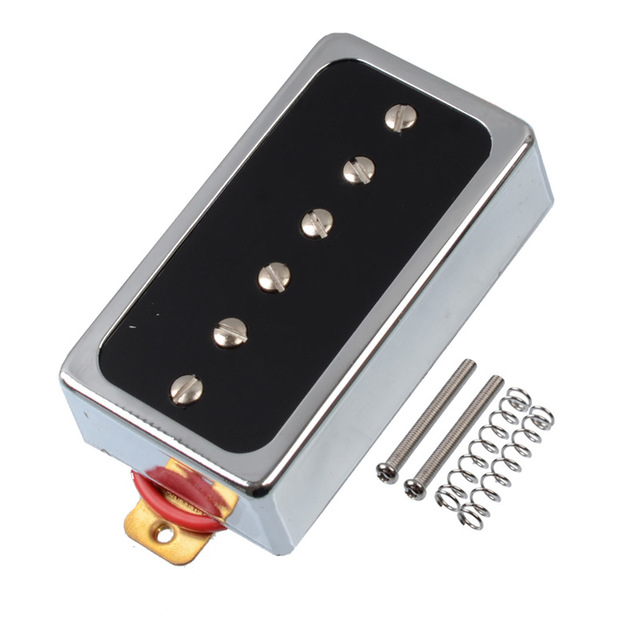 E-Gitarren-Pickup in Chrom+Schwarz | LuxeStyle
