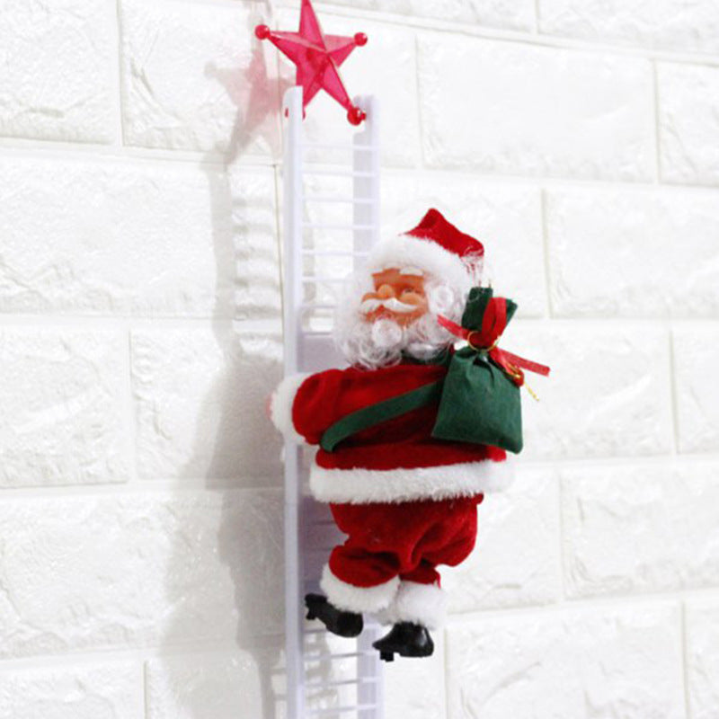 Kletternder Weihnachtsmann