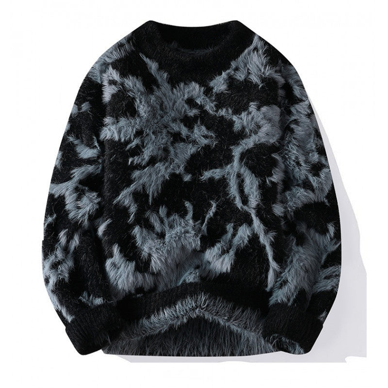 Herren Rollkragenpullover aus Faux Nerz
