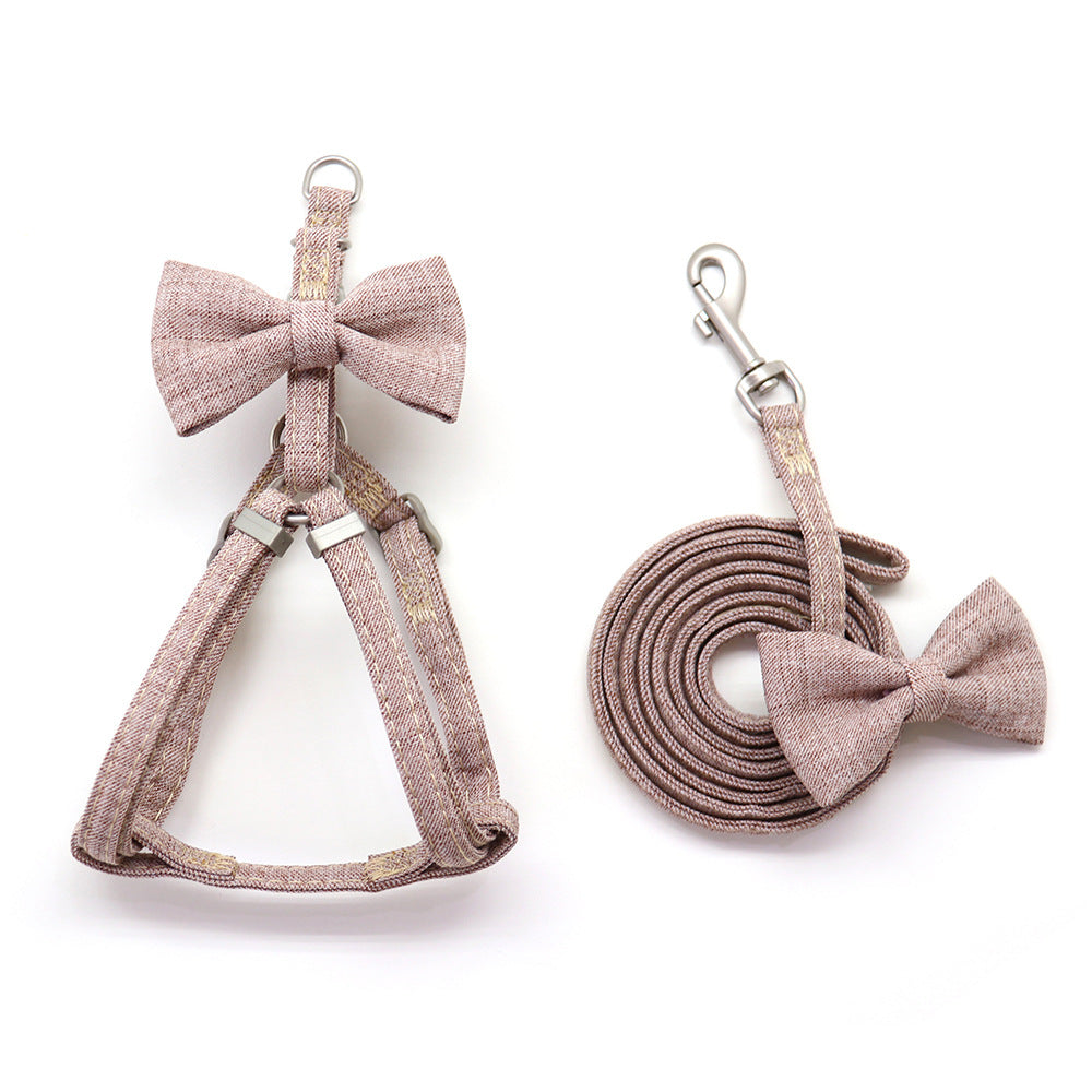 Halsband- oder Brustgeschirr-Set mit Leine – Bild 2 | LuxeStyle