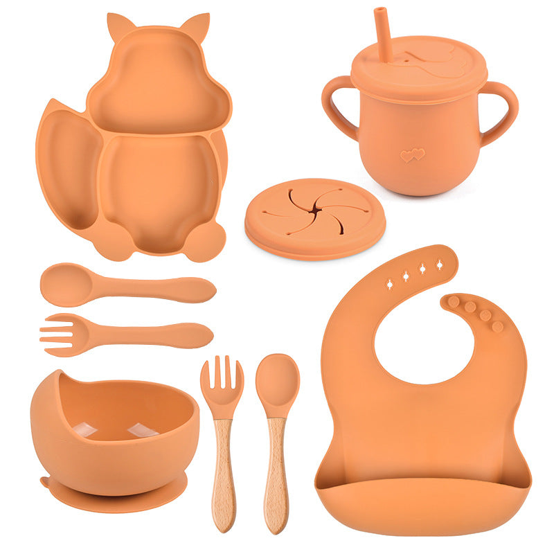 Eichhörnchen Baby Esslern-Set aus Silikon – Bild 1 | LuxeStyle