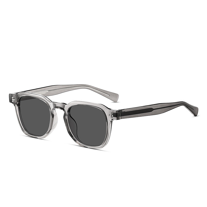 Retro-Sonnenbrille mit polygonalem Rahmen