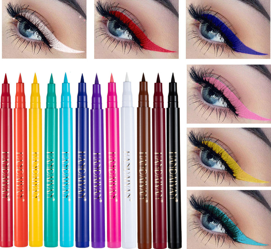 12er-Set matter Flüssig-Eyeliner, schnelltrocknend – Bild 3 | LuxeStyle