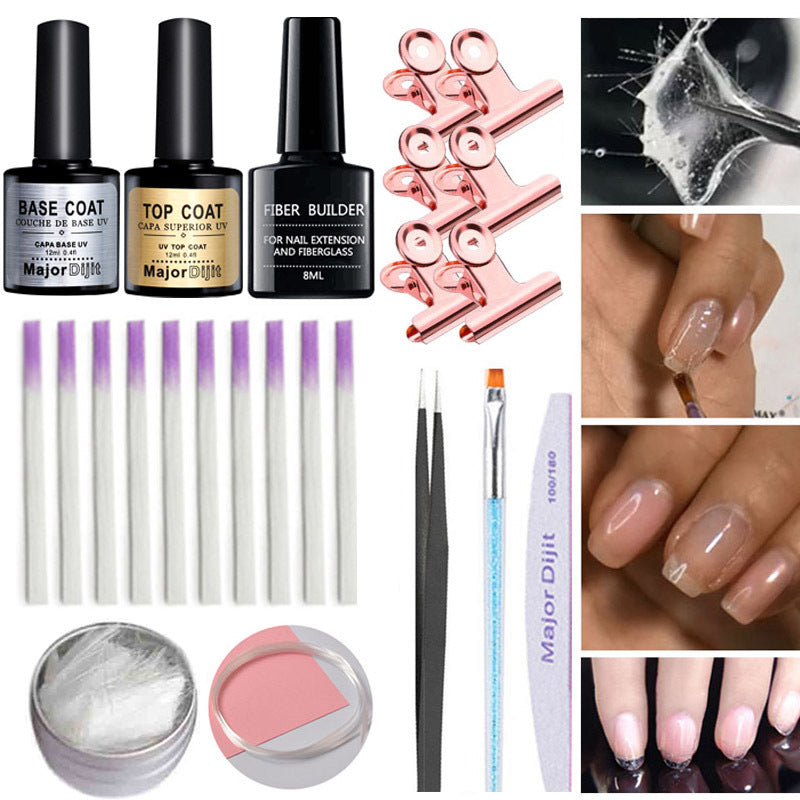 Nagelverlängerungs-Faser-Set