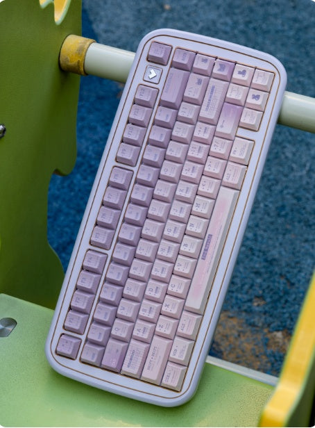 Retro Music Tastenkappen, Pink-Lila – Ansicht 7