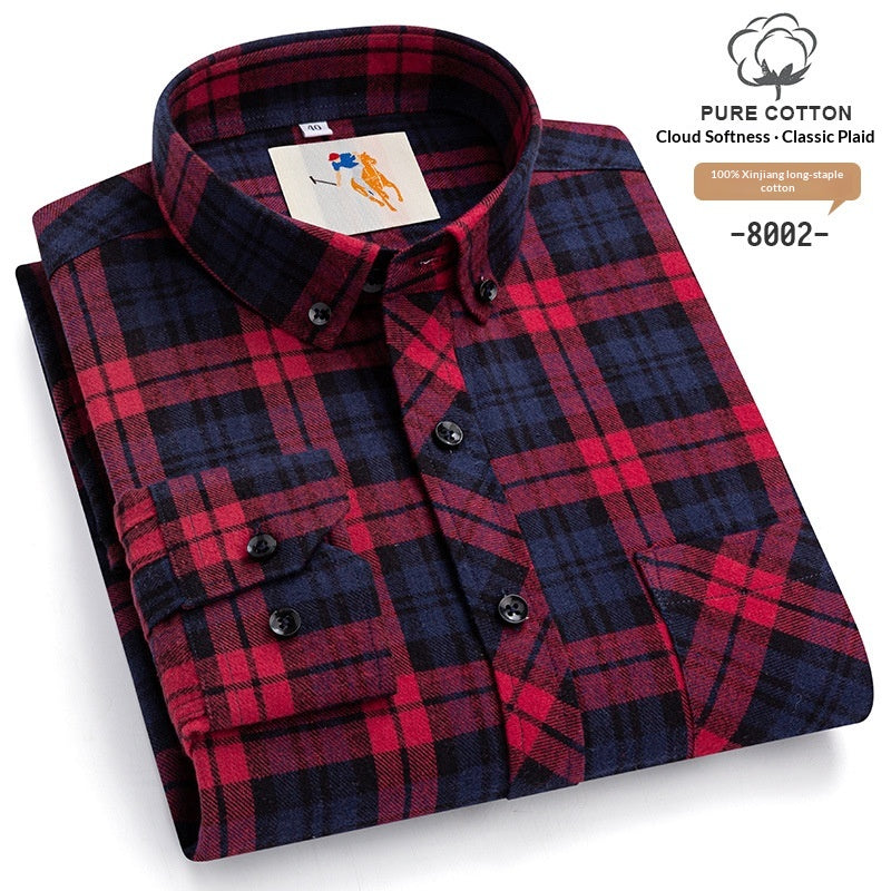 Herren Flanellhemd Kariert – Slim Fit – Bild 6 | LuxeStyle