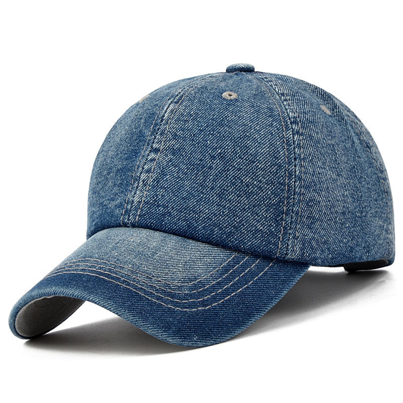 LuxeStyle Denim-Cap «Bleu» · Washed Hellblau – Bild 3 – LuxeStyle Schweiz