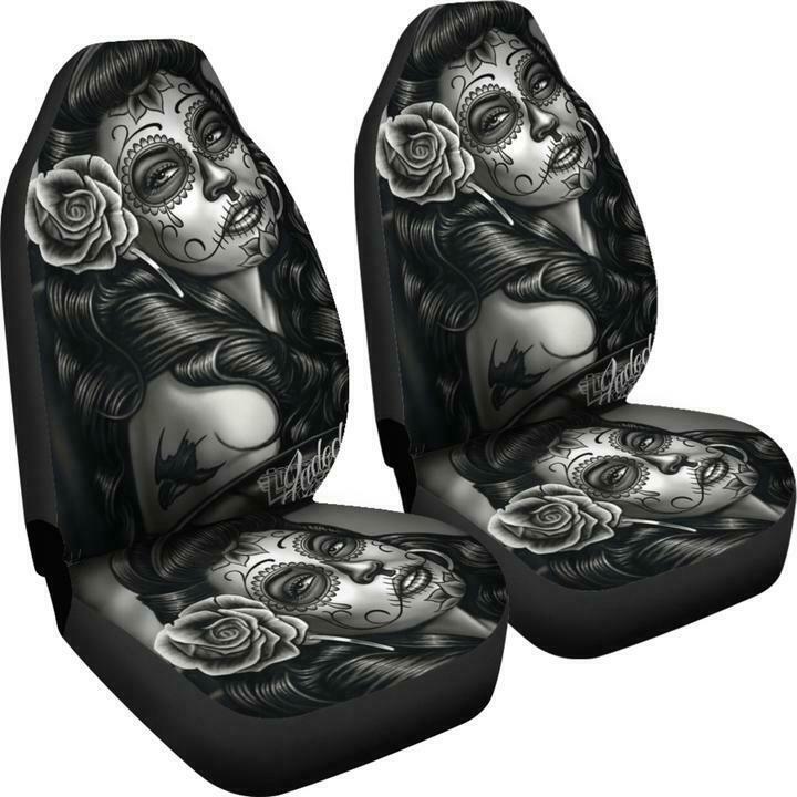 Sitzbezug mit Tattoo-Frau Motiv für 2 Sitze – Bild 4 | LuxeStyle