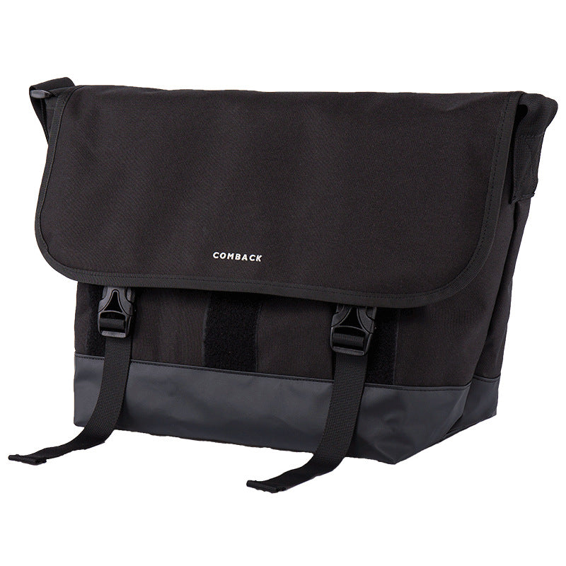 Schwarze Messenger-Tasche – Bild 2 | LuxeStyle