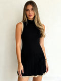 Kontrastierter Slim-Fit Minirock mit hoher Taille – Bild 8 | LuxeStyle