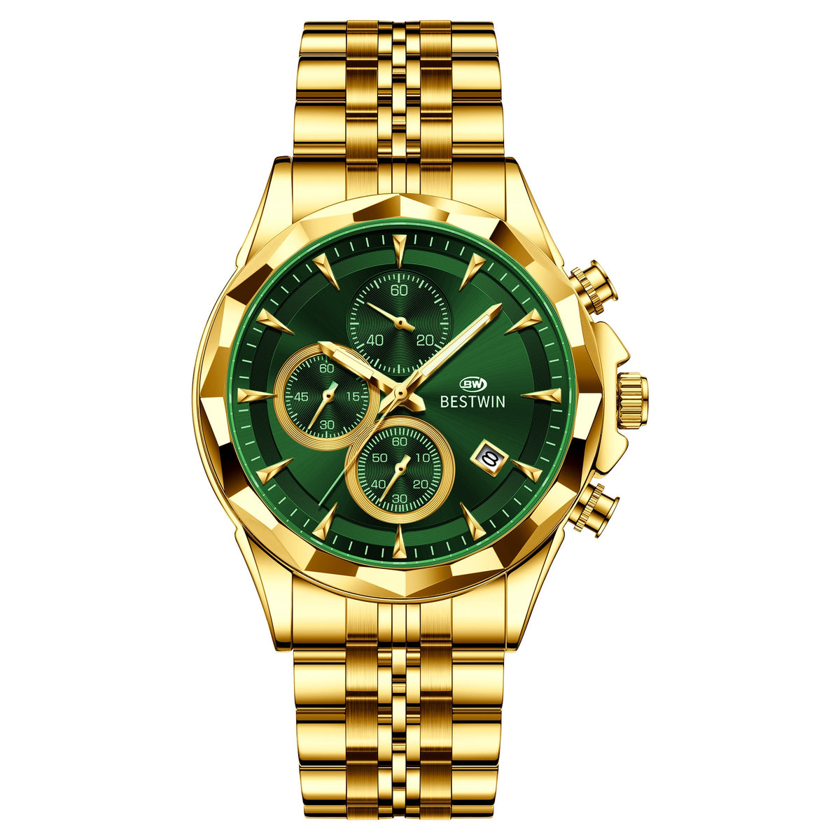 Personalisierte leuchtende Sechs-Hand-Uhr für Herren – Bild 6 | LuxeStyle