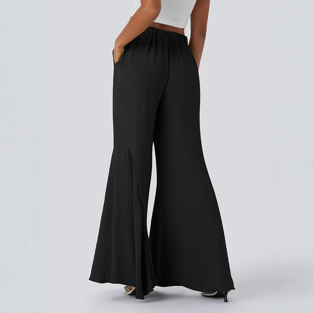 Elegante weite Hose mit ausgestelltem Bein