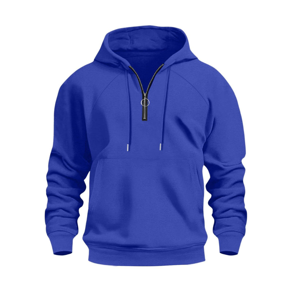 Herren Casual Sports Halbsteckhoodie