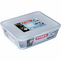 Lebensmittelbehälter Pyrex Weiss Schwarz Durchsichtig Clear rechteckig