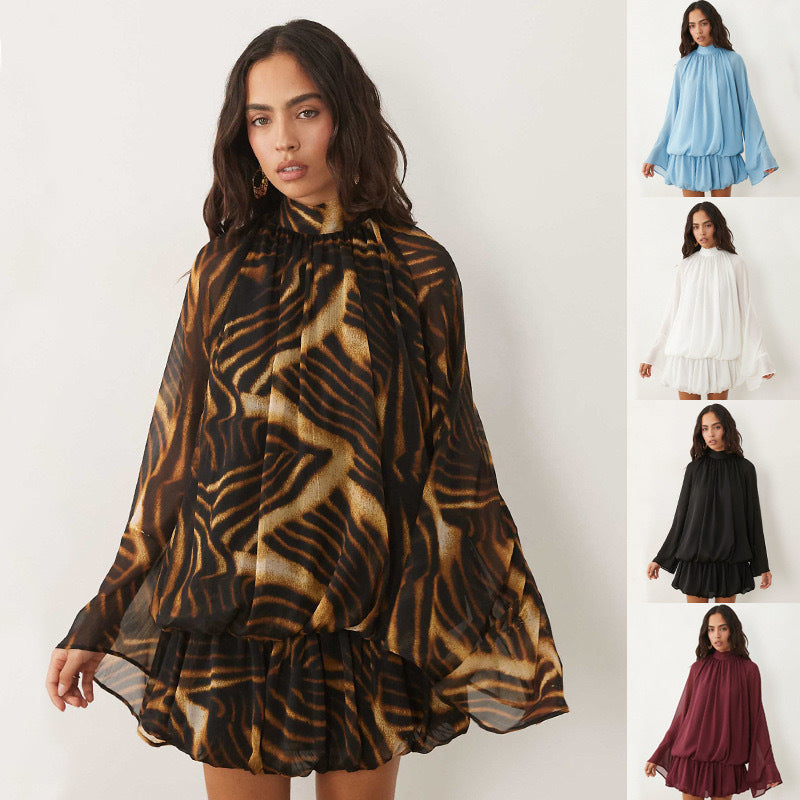 Tüll Kleid mit Rückenausschnitt und schmaler Taille – Bild 5 | LuxeStyle