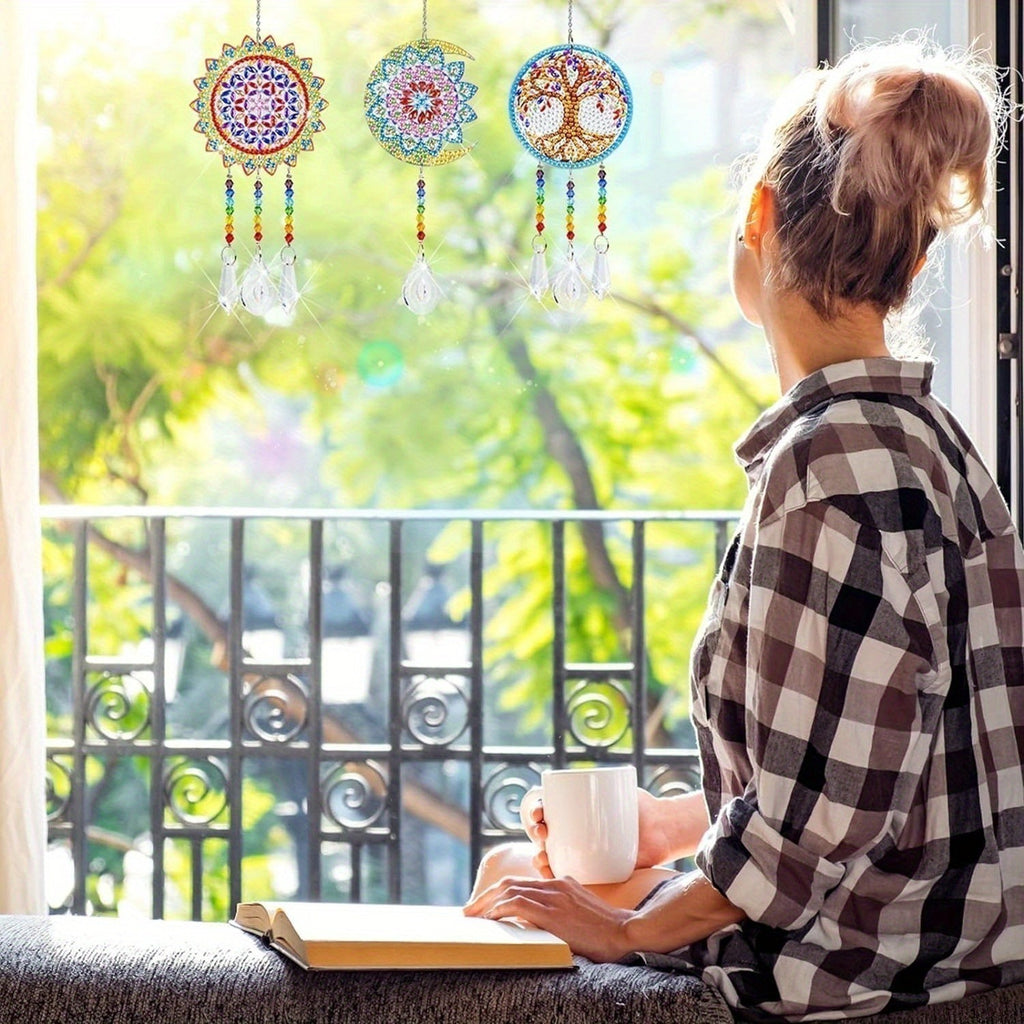 Diamond Painting Sonnenfänger Bastelset (13-teilig)
