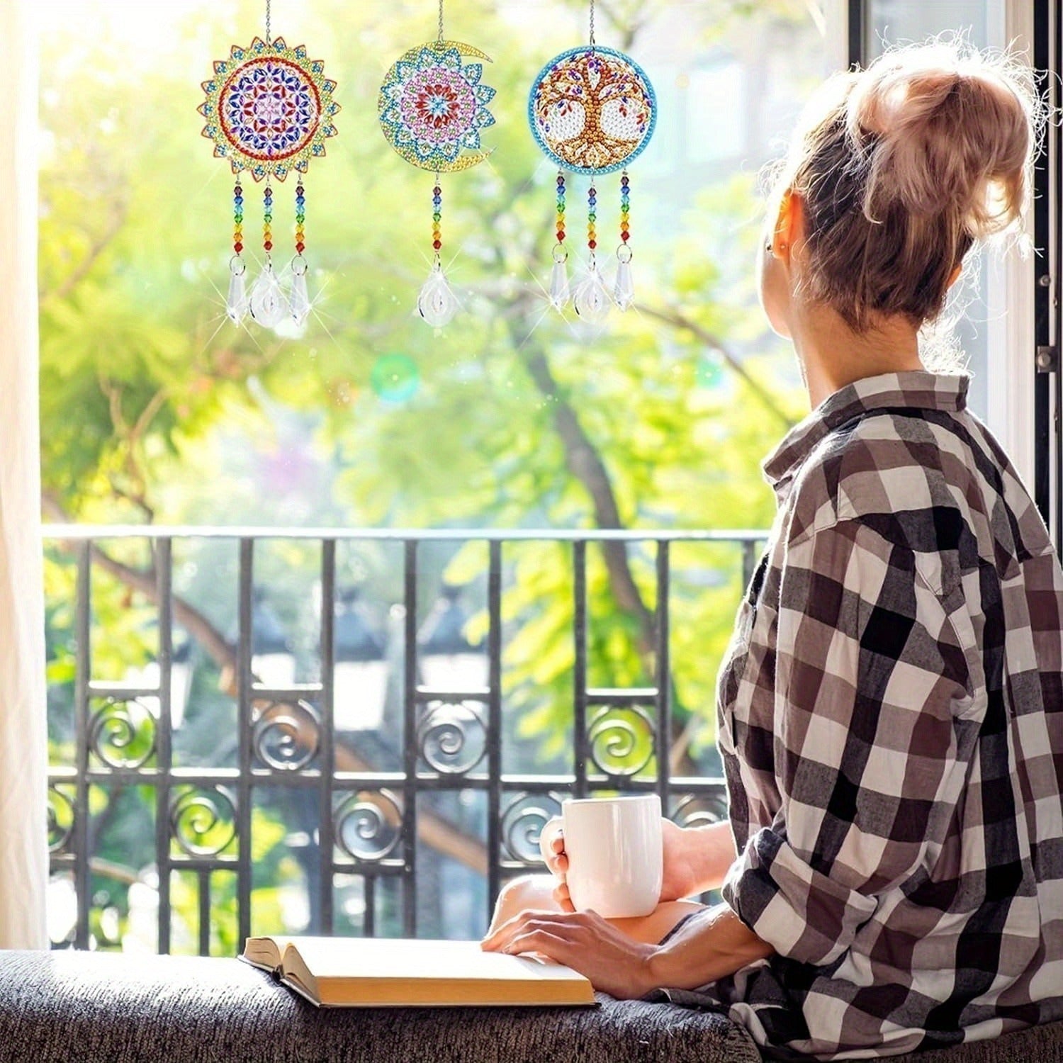 Diamond Painting Sonnenfänger Bastelset (13-teilig)