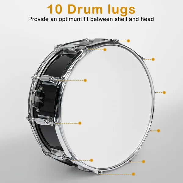 Snare Drum Set für Anfänger, 14 x 5.5 Zoll